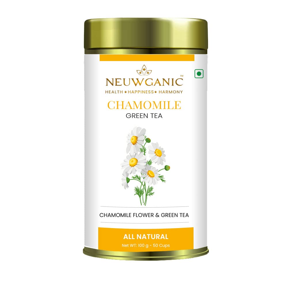 Neuwganic Tea - Chamomile Green Tea - 100 Grams
